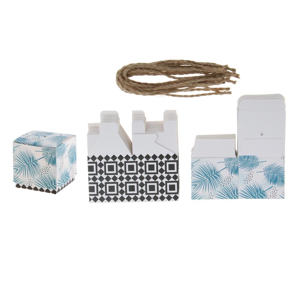 12x Hawaiian Palm Leaves Boxes Candy Chocolate Box Wedding Gifts Favors