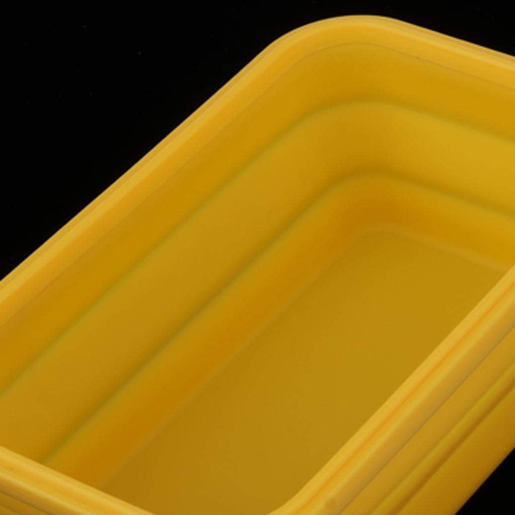 Portable Silicone Collapsible Lunch Bento Box, Microwave, Dishwasher and Freezer to Oven Safe
