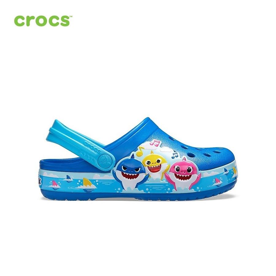 Giày lười trẻ em Crocs Funlab Baby Shark Band 206704-4JL