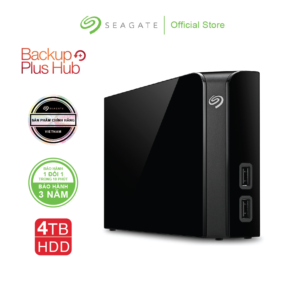 Ổ Cứng Để Bàn Seagate Backup Plus Hub 4TB USB 3.0 - Hàng chính hãng