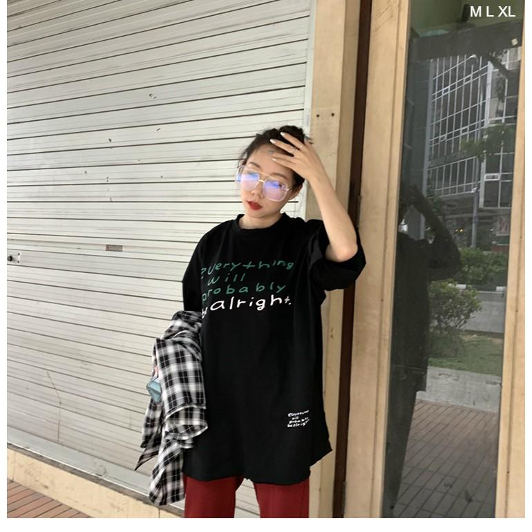 Áo Thun Tay Lỡ Form Rộng Unisex EVERYTHING WILL Ulzzang Couple
