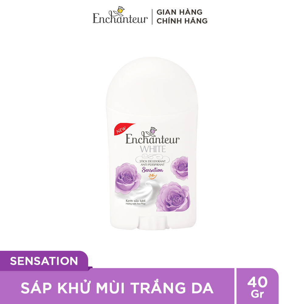 Sáp Khử Mùi Trắng Da Enchanteur Sensation 40gr