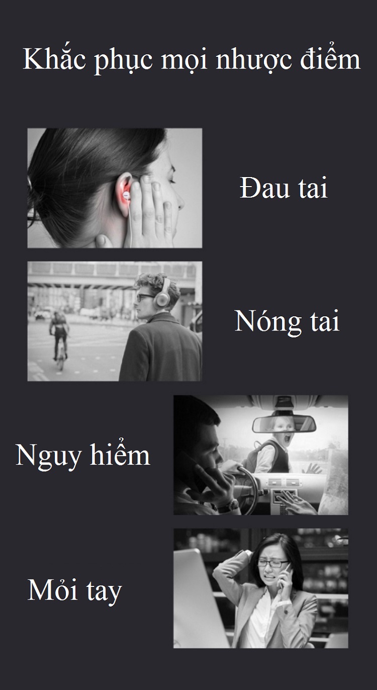 Tai Nghe Bluetooth Nhét ,Tai Không Dây (Dẫn Xương CF808 )