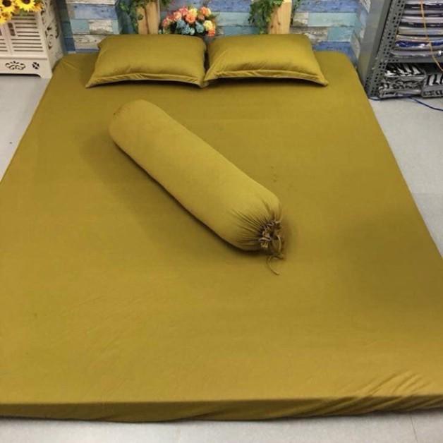 Bộ 4 Món Ga Gối Thun Mát Mềm Thun Lạnh Cao Cấp Thương hiệu LAN PHAM BEDDING - Màu Dưa Cải