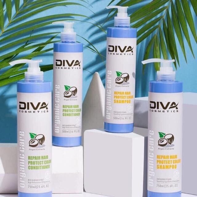 Bộ GỘI - XẢ phục hồi và giữ màu Diva (500 ML)