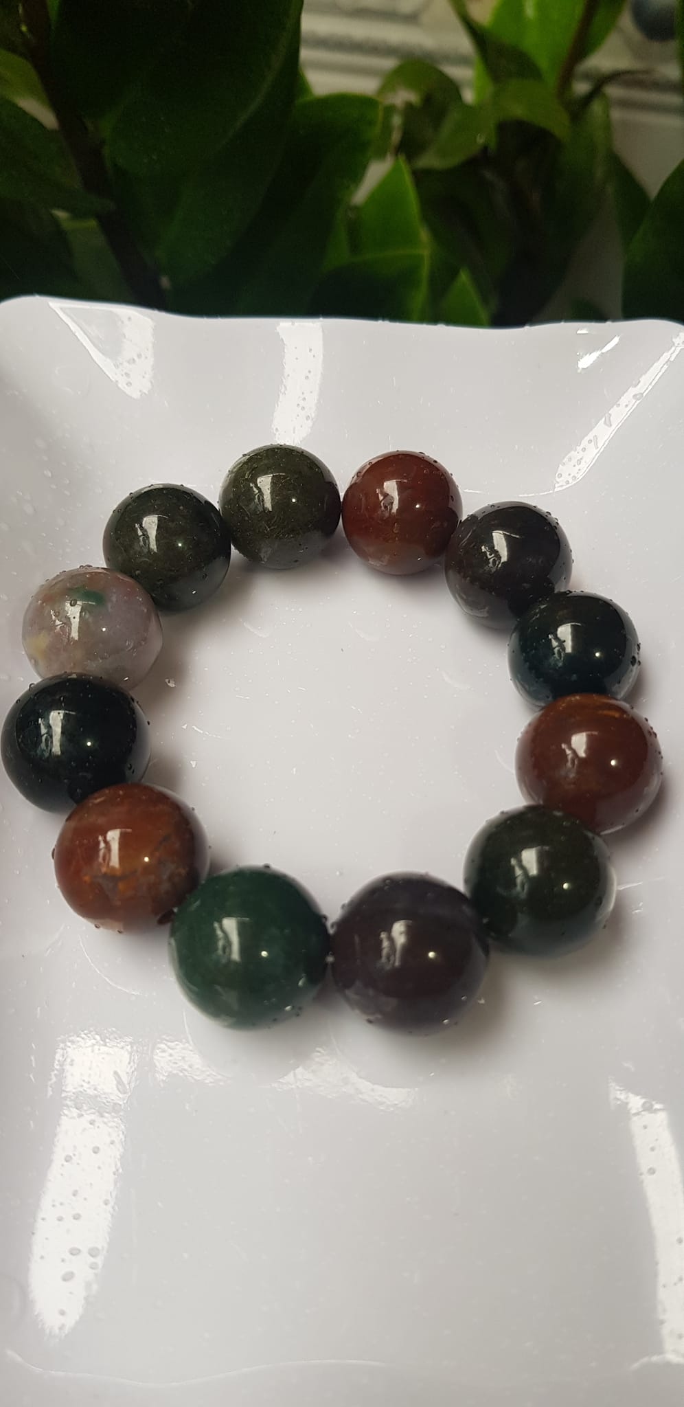 Vòng Nam Mới đá casidon size  lớn 18mm Vòng đa sắc màu sáng bóng đẹp đeo sang tay ạ Nam tất cả các mệnh đeo hợp ạ