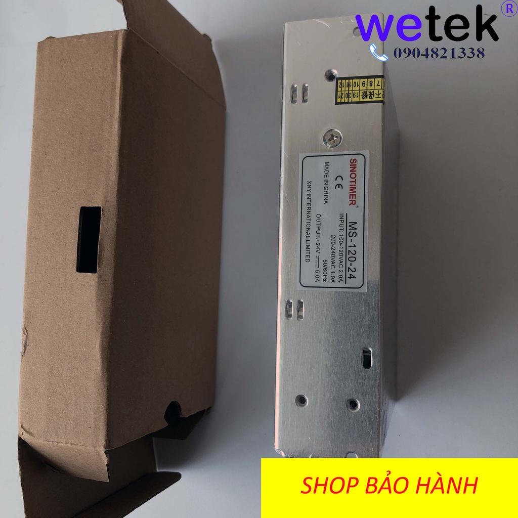 Nguồn xung tổ ong thương hiệu Sinotimer MS-120-24, 120W, 24Vdc, 5.0A SMPS, bảo hành, có CO, CQ đầy đủ