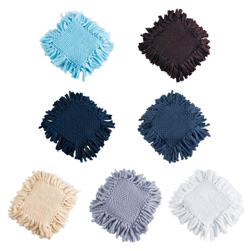 50X50Cm Đan Chăn Lông Cừu Cho Bé Sơ Sinh Đạo Cụ Chụp Ảnh Chụp Ảnh Bé Yêu Chất Độn Flokati Fotografia Buổi Chụp Ảnh Phụ Kiện