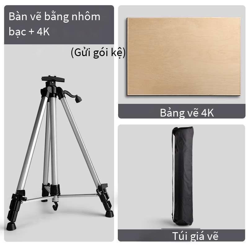 Phong cách mới nhất giá vẽ di động bảng vẽ phác thảo kệ sơn công cụ chân máy một bộ đầy đủ gấp chuyên nghiệp sơn dầu hợp kim nhôm