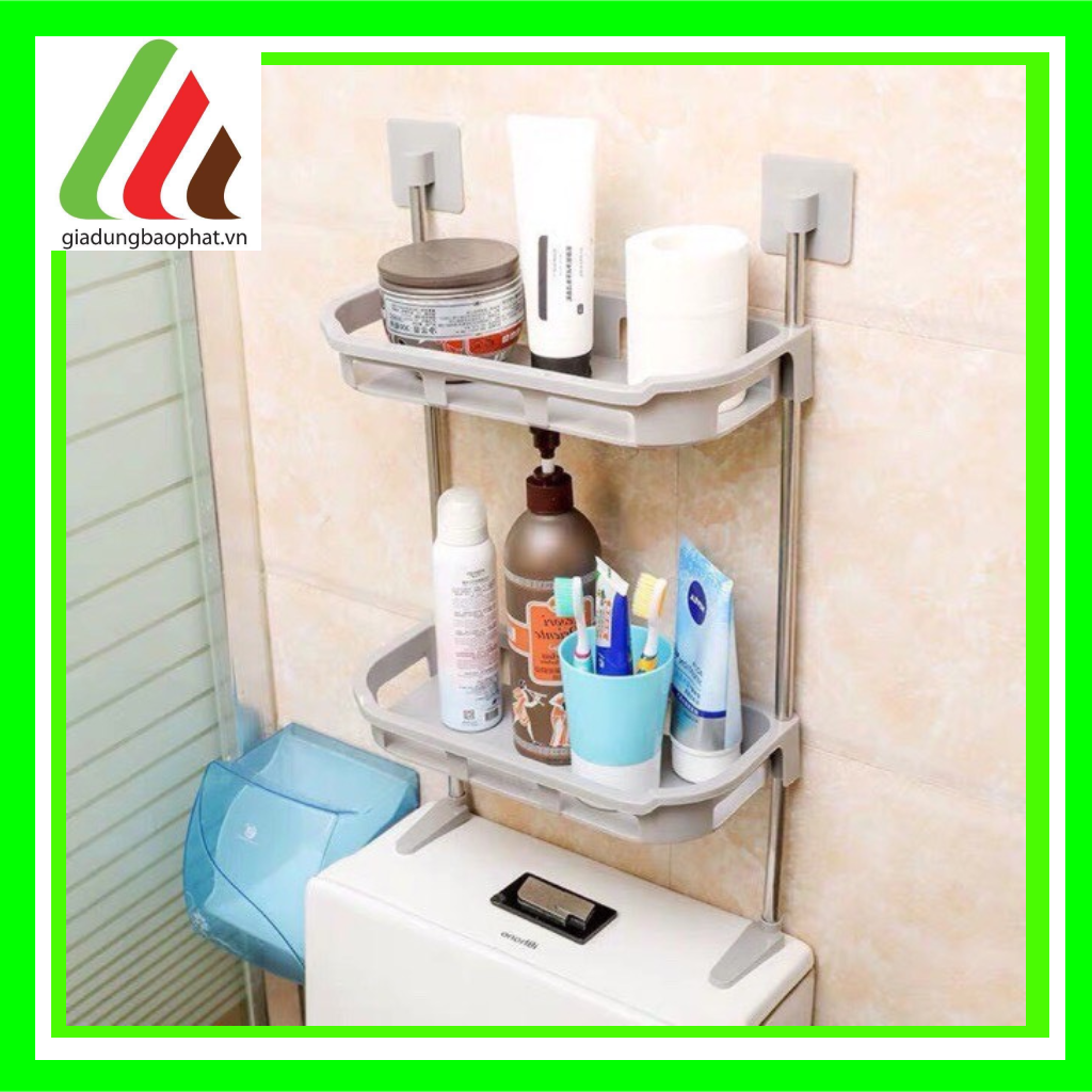 KỆ 3 TẦNG KÊ TOILET DÁN TƯỜNG SIÊU CHẮC CHẮN