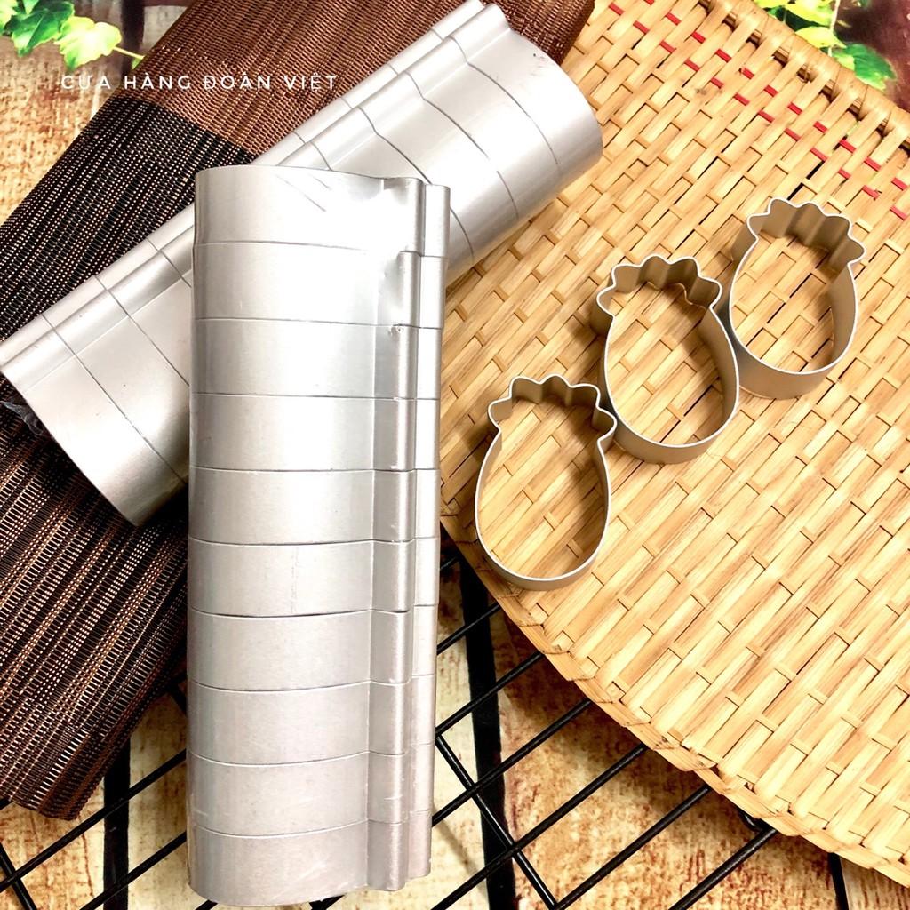 Khuôn Bánh Cookies Hình Dứa - Set 10 khuôn