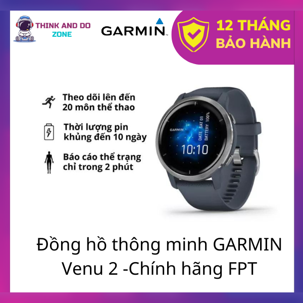 Đồng hồ thông minh Garmin Venu 2_Hàng chính hãng