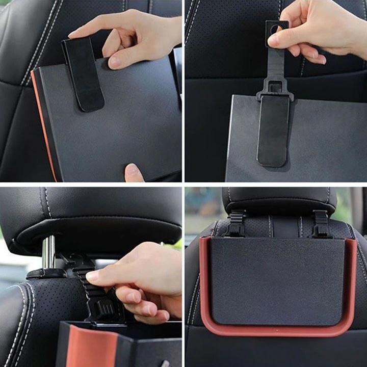 Khay Đồ Đa Năng Gấp Gọn Gắn Sau Ghế Ô Tô