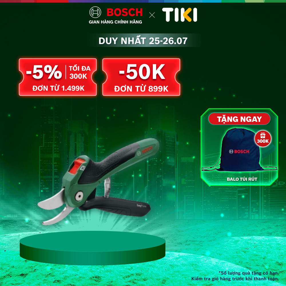 Kéo cắt cành Bosch dùng pin
