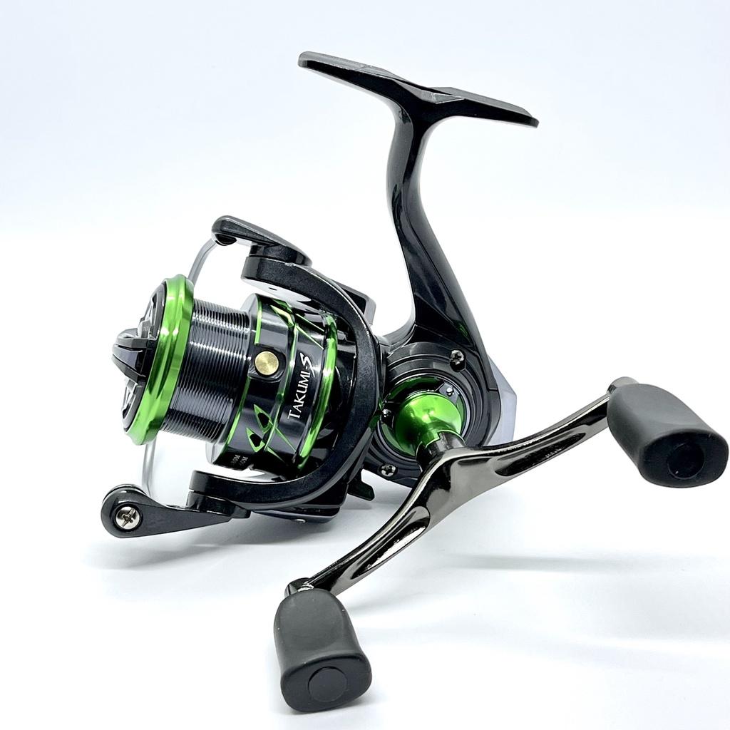 Máy câu lure TAKUMI LX2500s tay quay đôi cân bằng Phukiencaulure25 máy câu lure cao cấp, màu sắc siêu đẹp