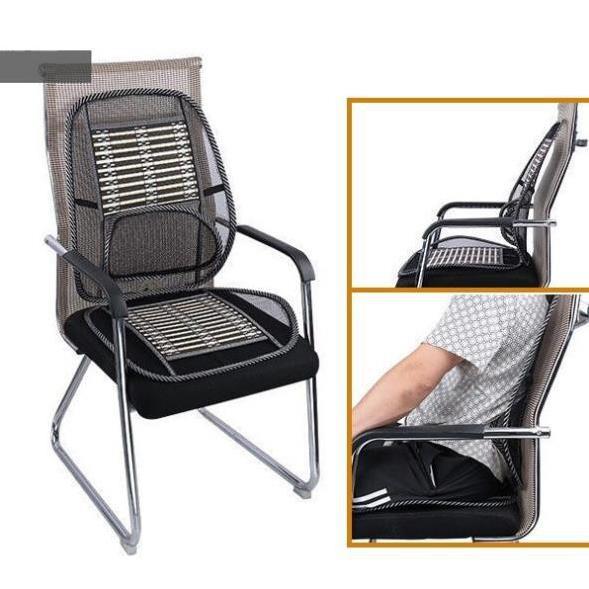 Bộ Lót Ghế Tựa Lưng Ô Tô Lưới Trúc Massage Lưng Chống Mỏi, Chống Nóng Hiệu Quả - 1 Chiếc