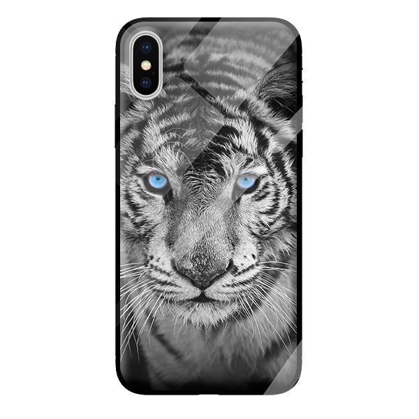 Ốp kính cường lực cho iPhone X mèo 23 - Hàng chính hãng