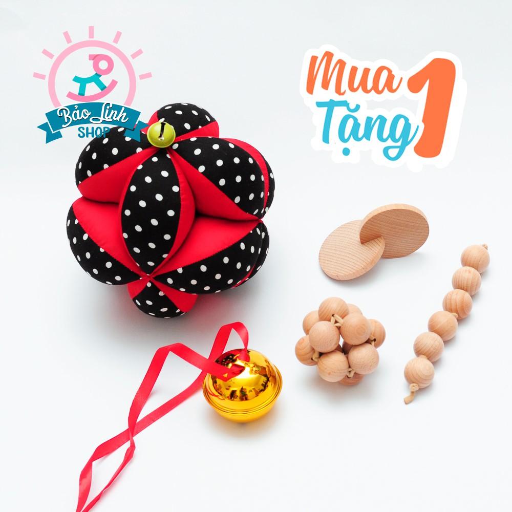 Combo giáo cụ Montessori luyện tay, chân cho bé từ 3-6 tháng| Đồ chơi sơ sinh