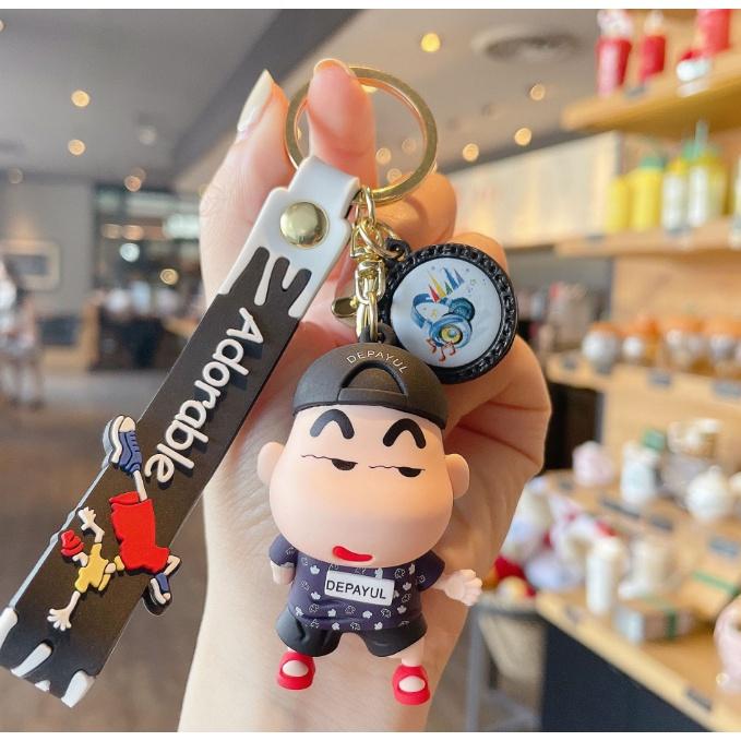 Móc khóa Phim Cậu bé bút chì dễ thương PVC loại tốt