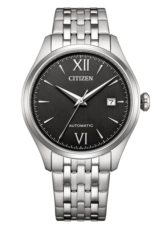 Đồng Hồ Nam Citizen Automatic Dây Kim Loại NJ0240-55E - Mặt Đen (40mm)