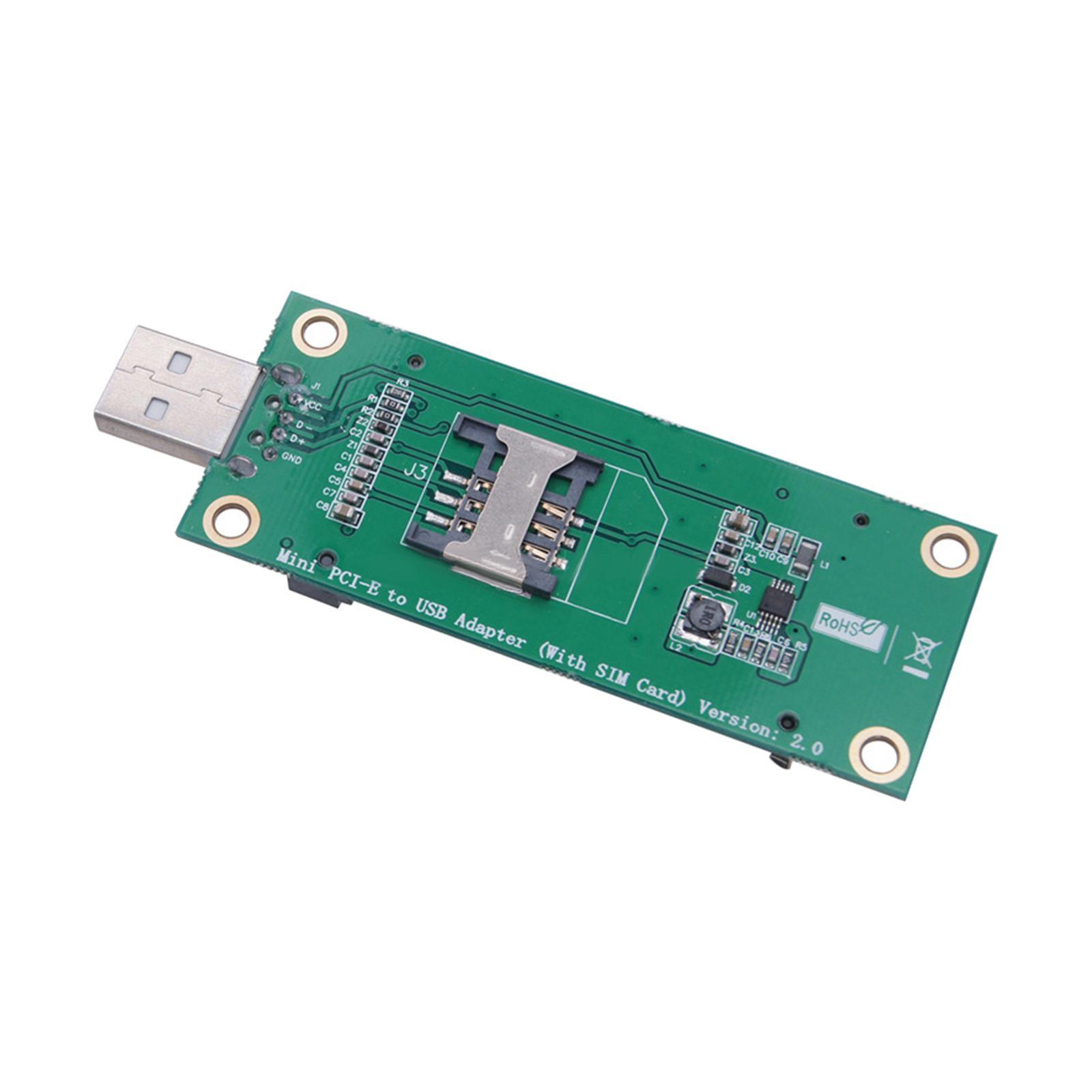Industrial Mini -E to USB Adapter, Conversion Expansion Card Slot Riser Card Notebook Connector Converter