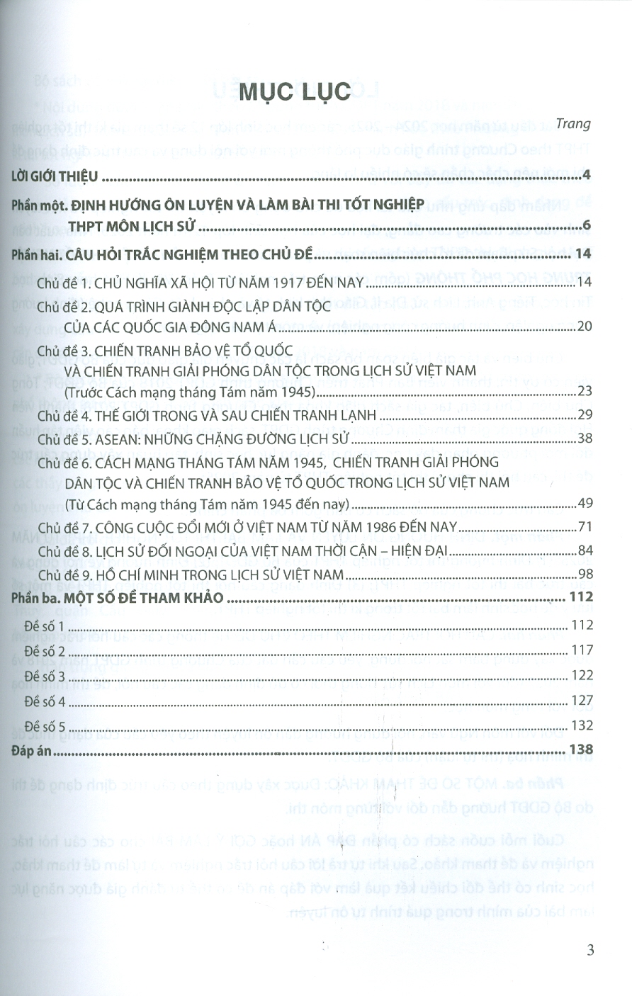 Ôn Luyện Trắc Nghiệm Thi Tốt Nghiệp Trung Học Phổ Thông (năm 2025) Môn Lịch Sử - Nguyễn Mạnh Hưởng chủ biên, Trương Thị Bích Hạnh, Lê Đăng Thành
