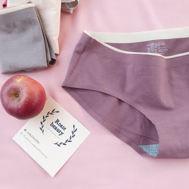 Quần lót cotton không đường may, quần lót nữ không viền kháng khuẩn xuất Nhật Q/C057