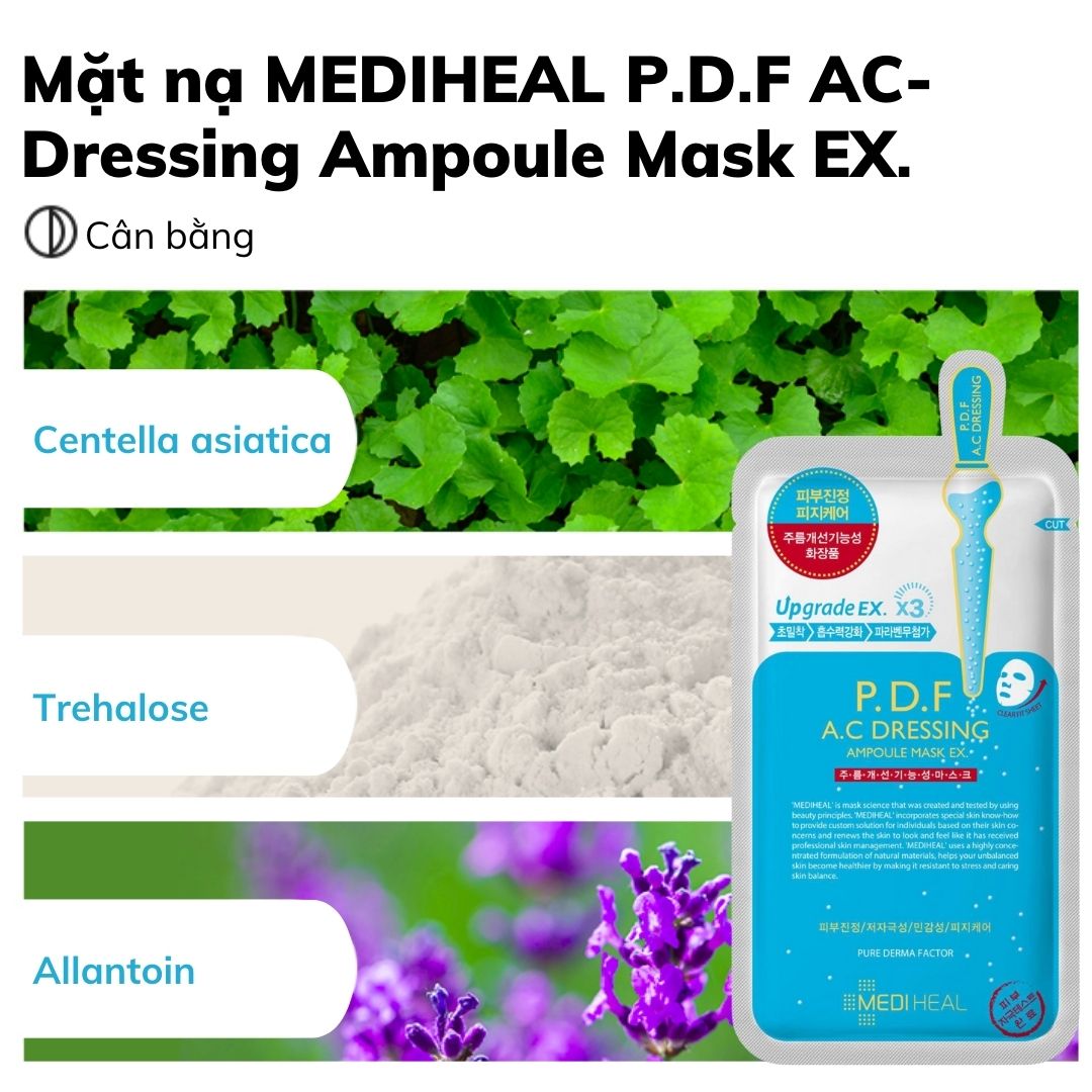 Mặt Nạ Giấy Mediheal Dưỡng Trắng Da Giảm Mụn Tái Tạo Phục Hồi Da 24ml/Miếng