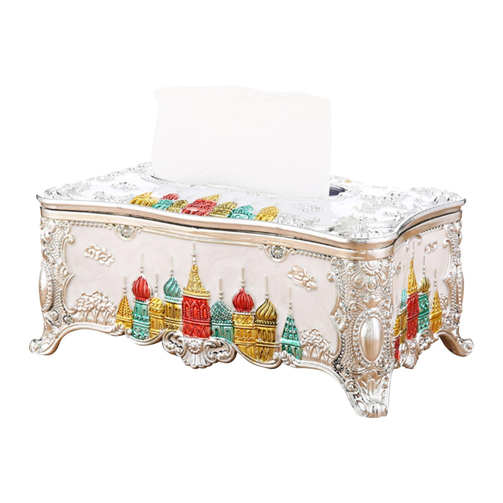 2pcs Beautiful Tissue Box Holder Storage Box Dispenser