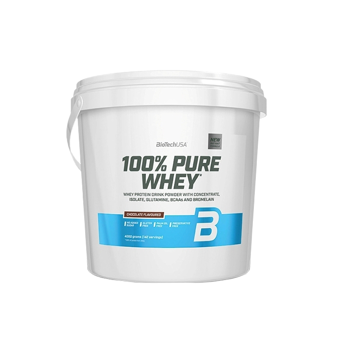 Sữa Tăng Cơ 100% Pure Whey BiotechUSA Thùng 4Kg - Nhiều Vị Thơm Ngon