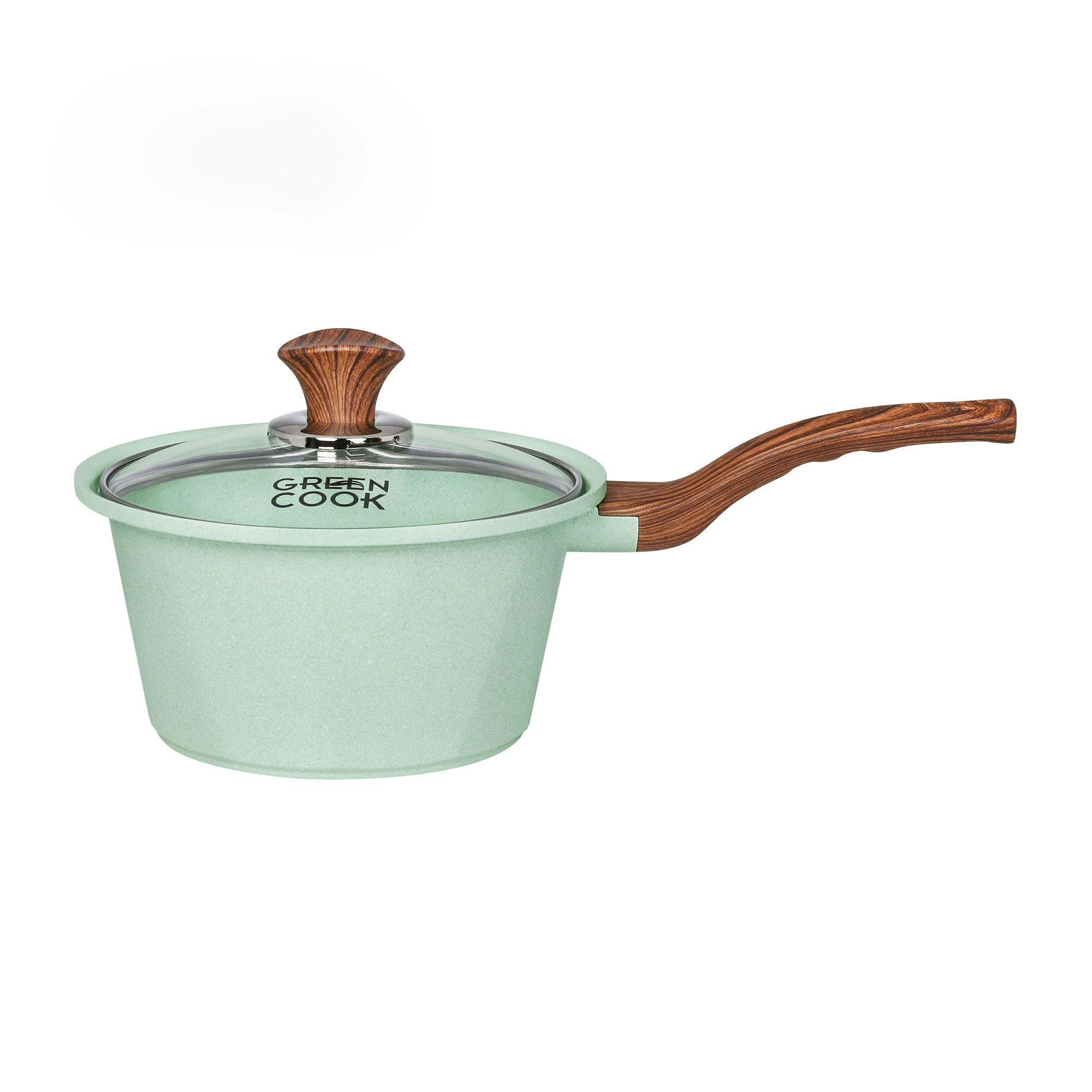 Bộ 3 nồi quánh đúc Ceramic nắp kính chống dính 5 lớp đáy từ Greencook GCS05 Size 18cm/20cm/24cm dùng cho bếp từ,bếp ga,bếp hồng ngoại,bếp củi-Hàng chính hãng