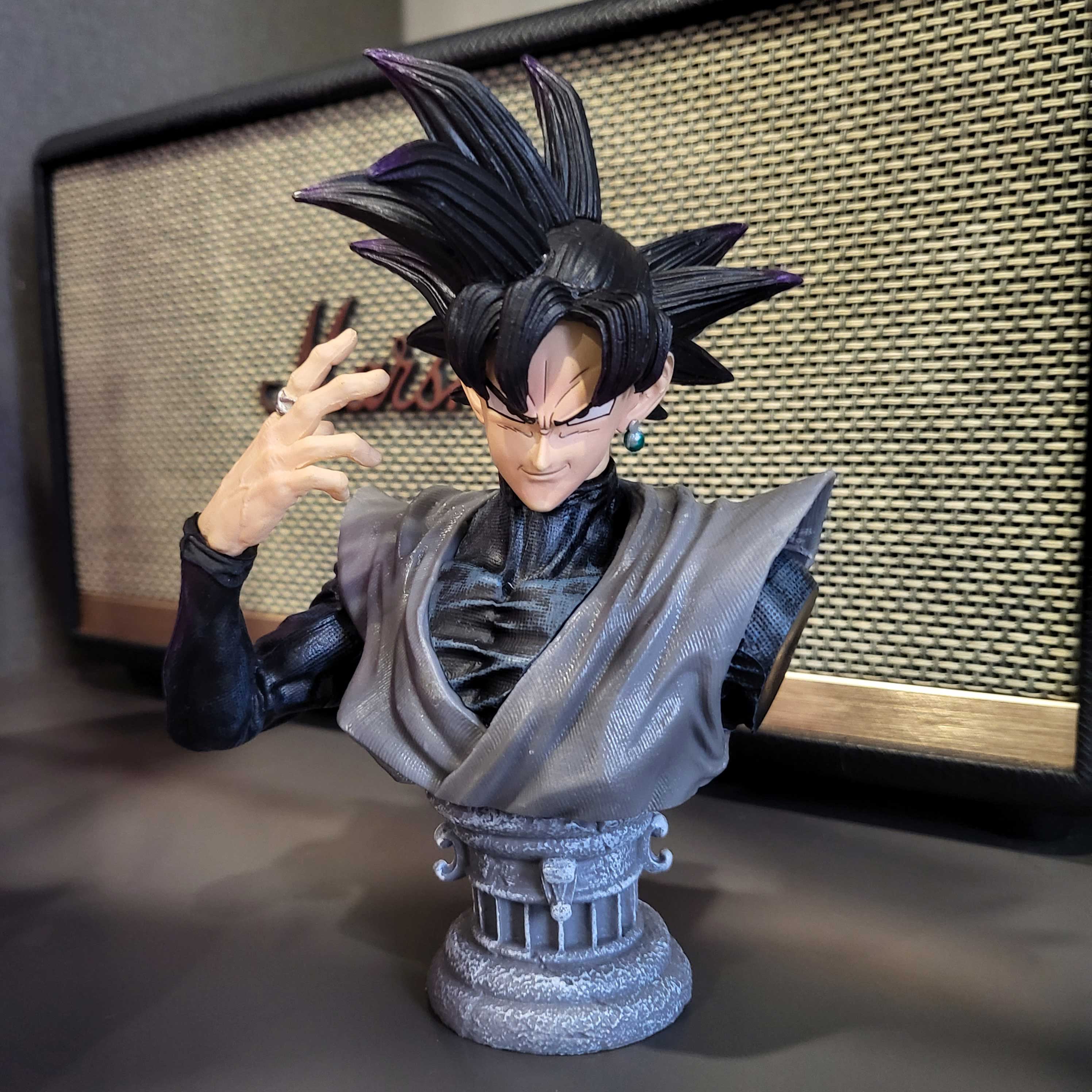 Mô hình Black Goku Rose 2 đầu 48 cm có LED (usb độc quyền) - Dragon Ball