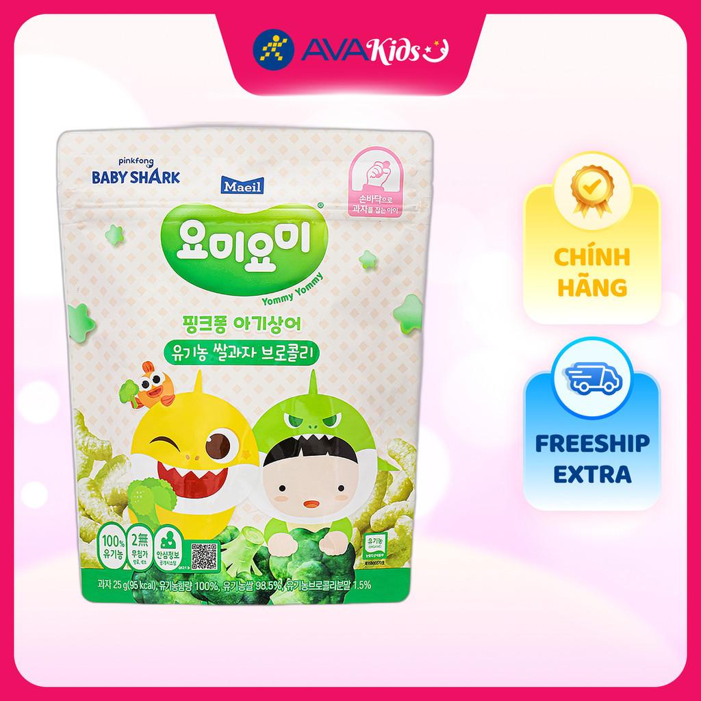Bánh gạo ăn dặm Maeil Yommy Yommy Organic vị súp lơ xanh gói 25g (từ 7 tháng) - Hàng Chính Hãng