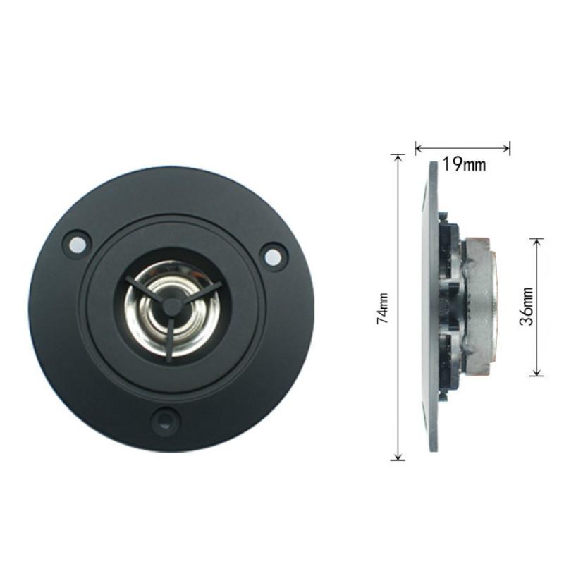 Sotamia 2PCS 3 inch Tweeter Audio Loa di động Treble 4 ohm 10 W loa âm thanh mini tự làm loa hifi titan loa Color: Silver