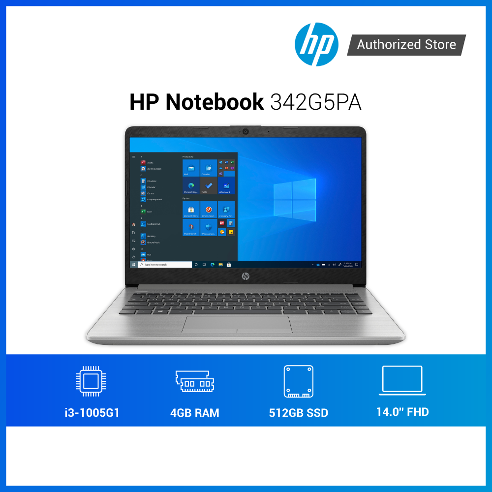 Laptop HP 240 G8 342G5PA Core i3-1005G1 | 4GB | 256GB | Intel UHD | 14.0 inch FHD | Win 10 | Bạc - Hàng chính hãng
