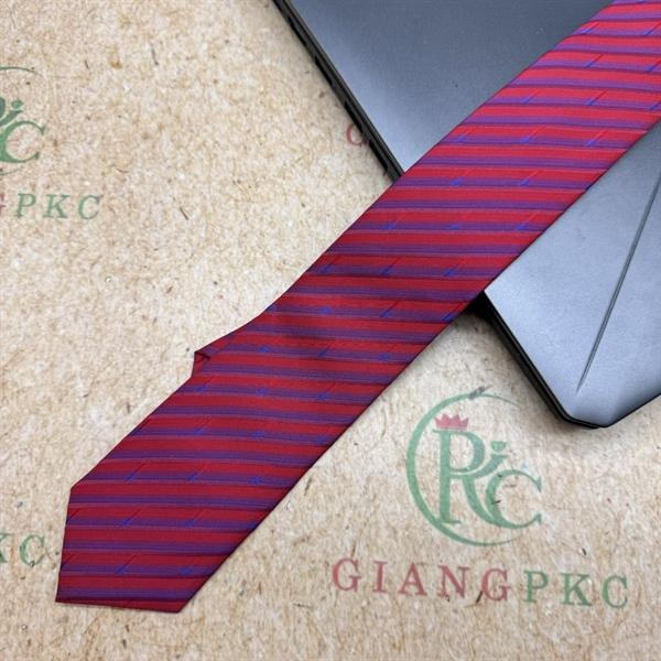 Cà vạt nam mẫu thắt sẵn dây kéo bản nhỏ 6cm mẫu mới t3/2024 màu đỏ hồng