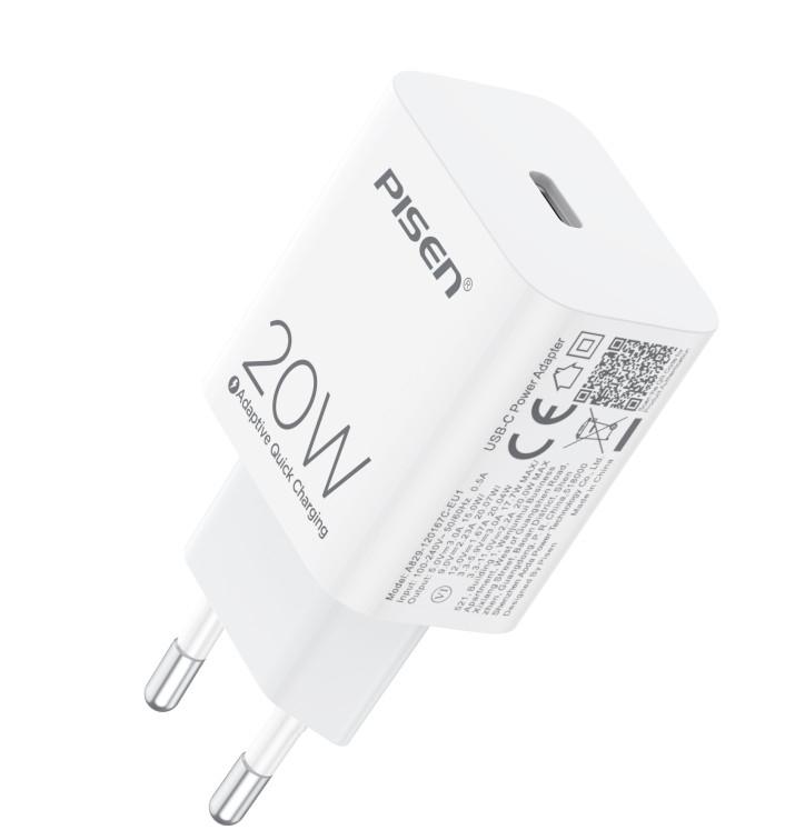 Sạc Nhanh Pisen Quick - Mr White USB-C 20W