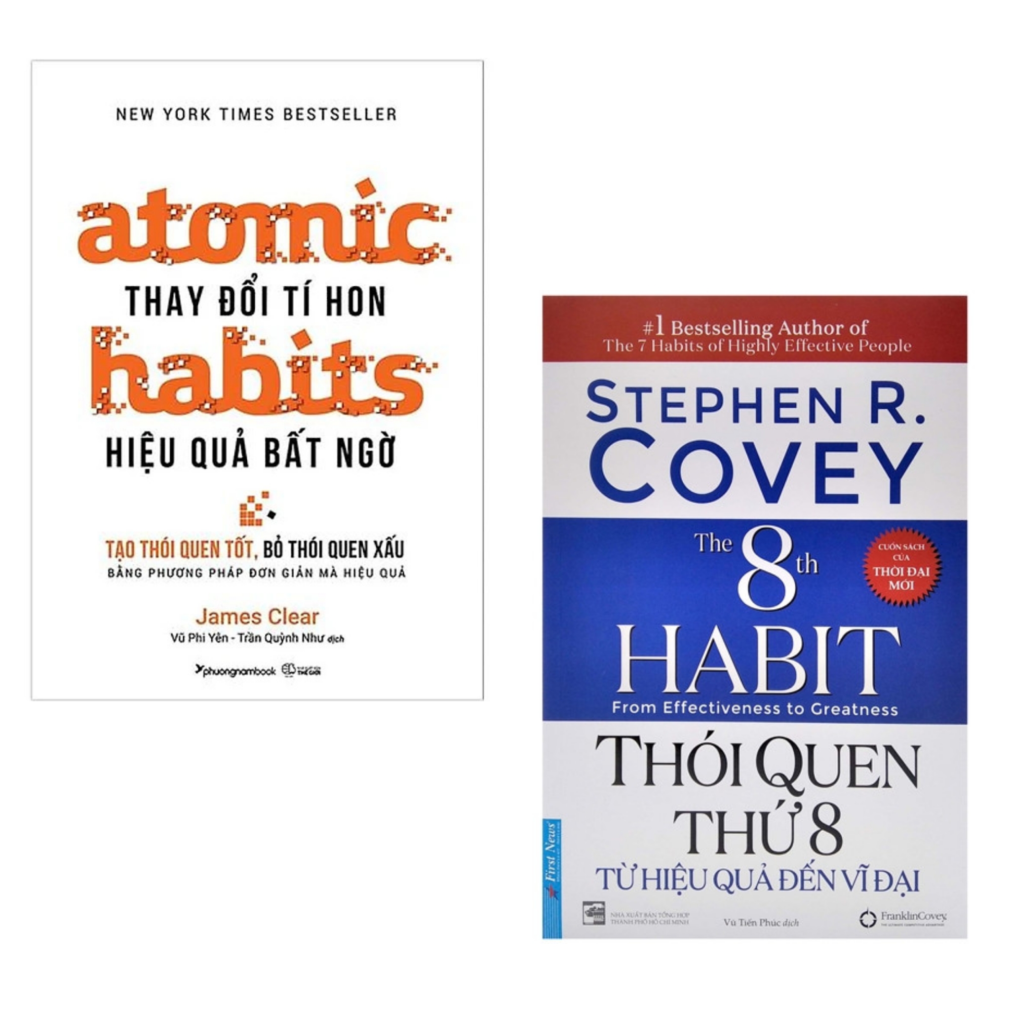 Combo 2 Cuốn: Thói Quen Thứ 8+ Atomic Habits - Thay Đổi Tí Hon, Hiệu Quả Bất Ngờ ( Tặng Kèm Bookmark)