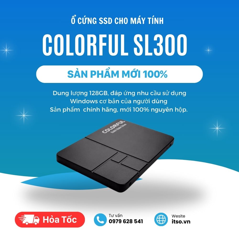 Ổ cứng SSD Colorful 128GB SL300 SATA 3 - Hàng chính hãng