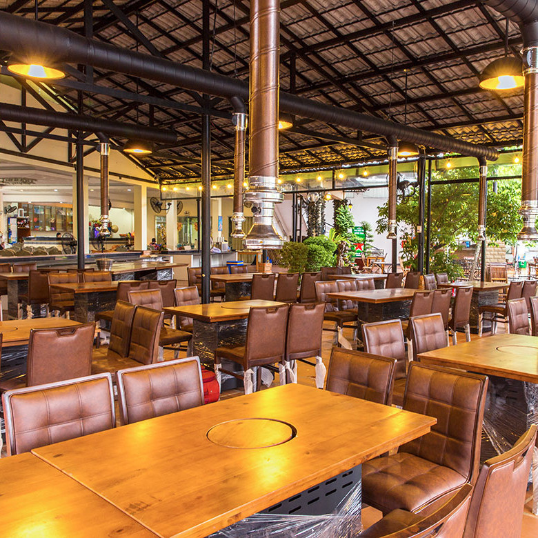 Voucher Buffet Buổi Tối tại Nhà Hàng Hải Sản Dìn Ký Hồng Hà - Hơn 50 món Lẩu Nướng Bò Mỹ - Hải Sản phục vụ thực khách.