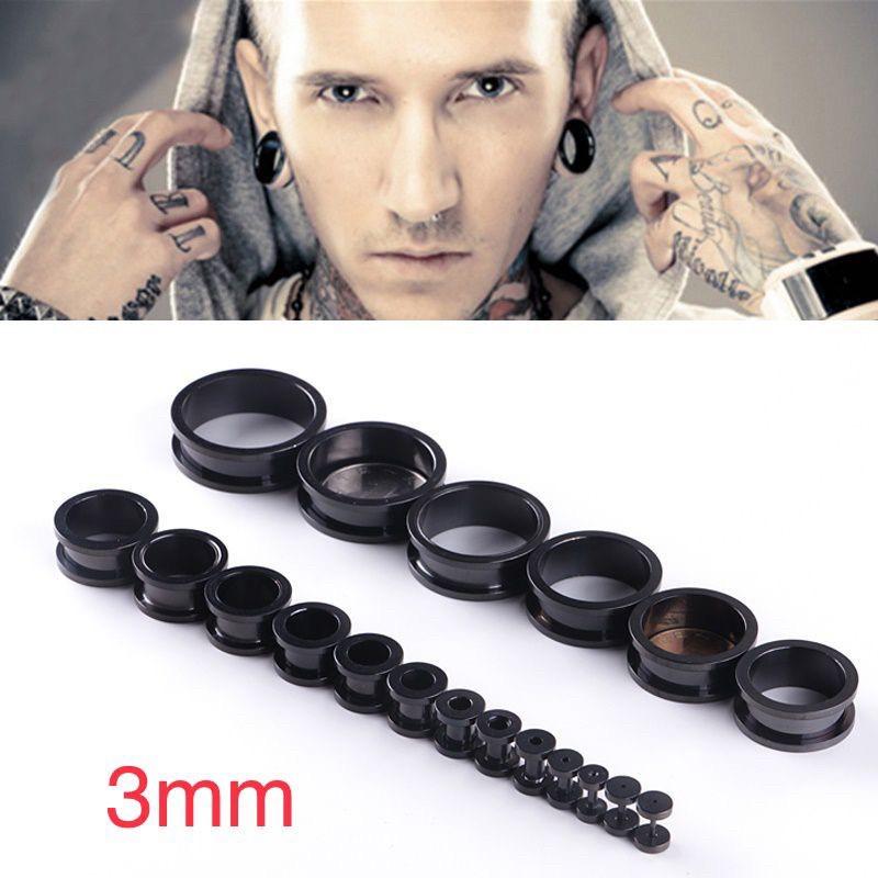 Khuyên tai 3mm mầu đen