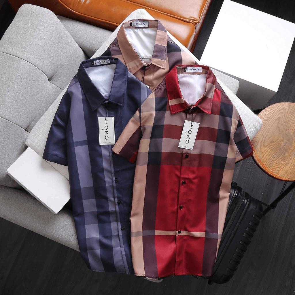 ÁO SƠ MI 3D NAM SỌC CARO CỰC CHẤT , ĐẸP , BAO NGẦU CHO CÁC ANH EM KB FASHION