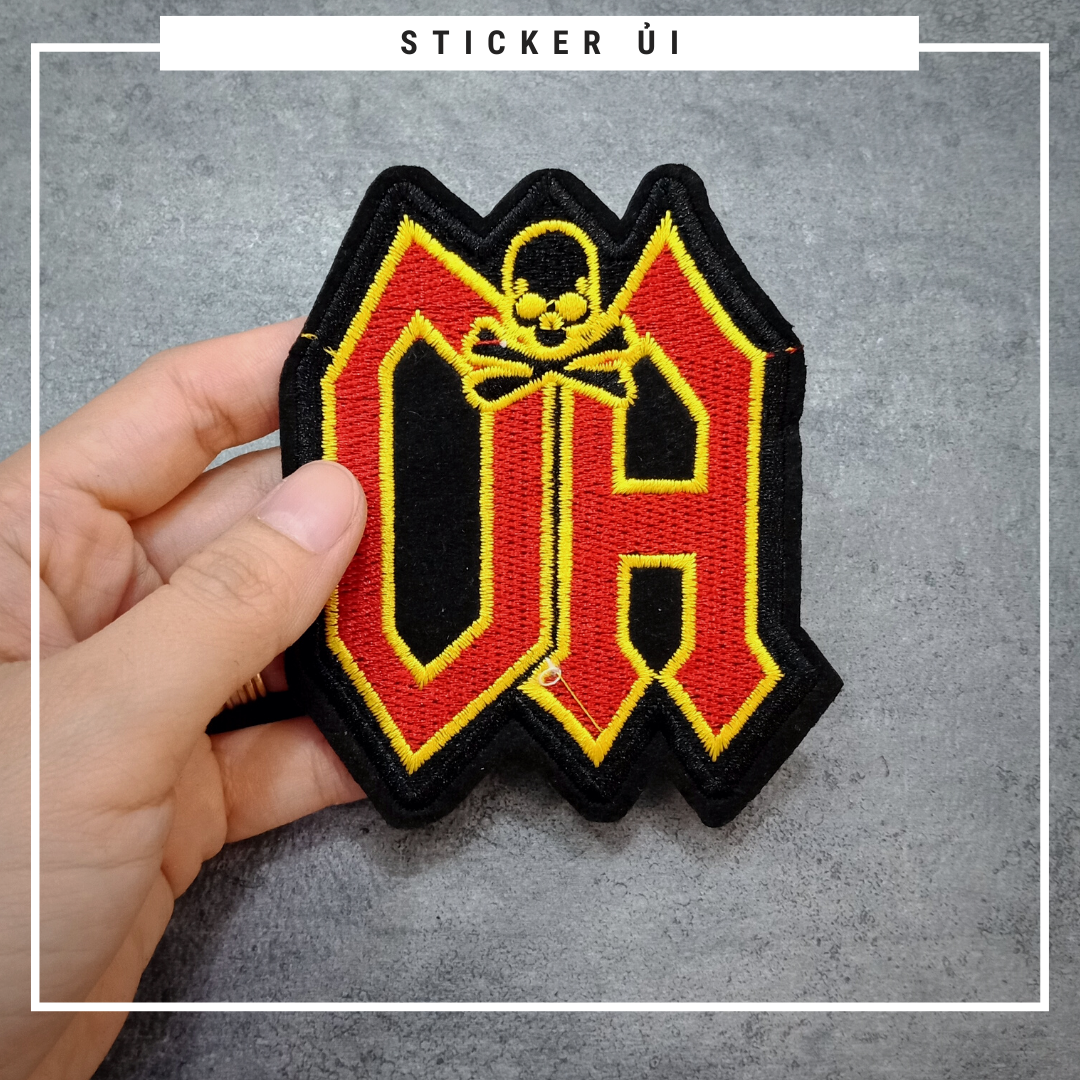 Phụ kiện trang trí áo thun tay lỡ unisex: Logo Sticker Patch Ủi Quần Áo, BALO, quần jogger chuẩn local brand streetstyle