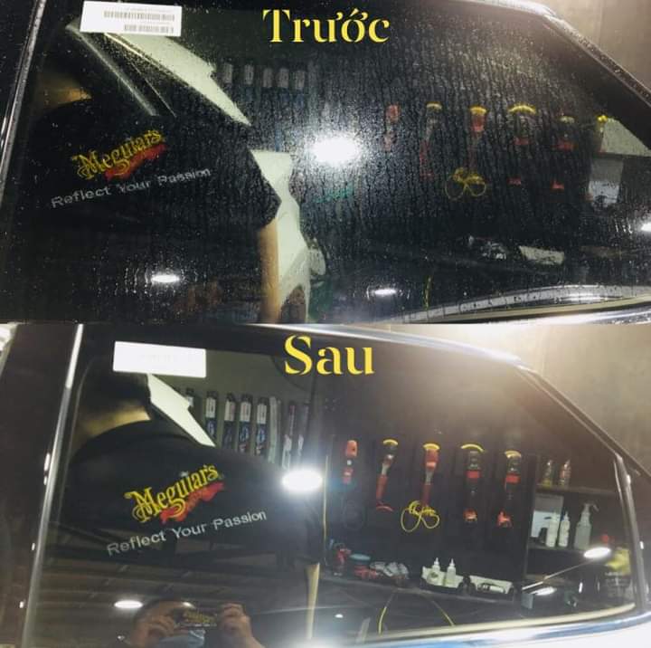 Meguiar's Combo Tẩy ố mốc kính ô tô  Glass Polishing Compound &amp; CC550, CB2401
