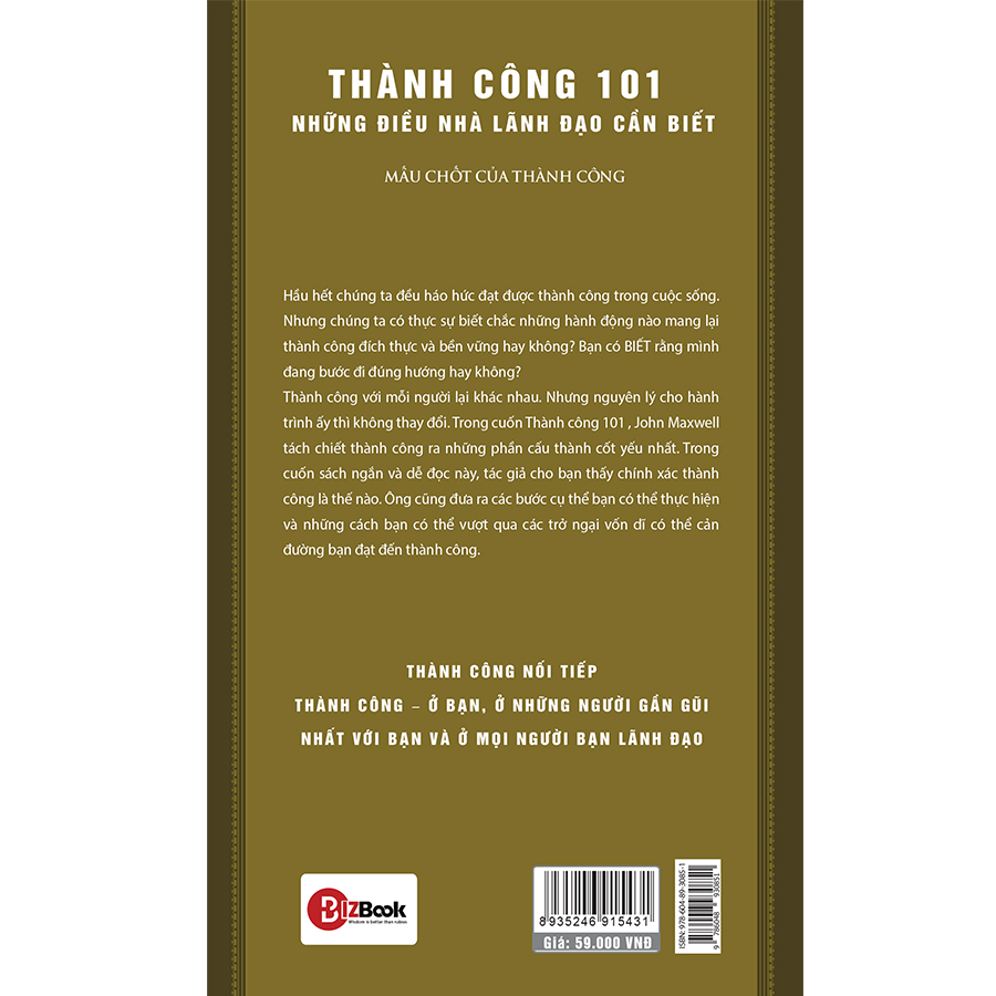 Thành Công 101 – Những Điều Nhà Lãnh Đạo Cần Biết