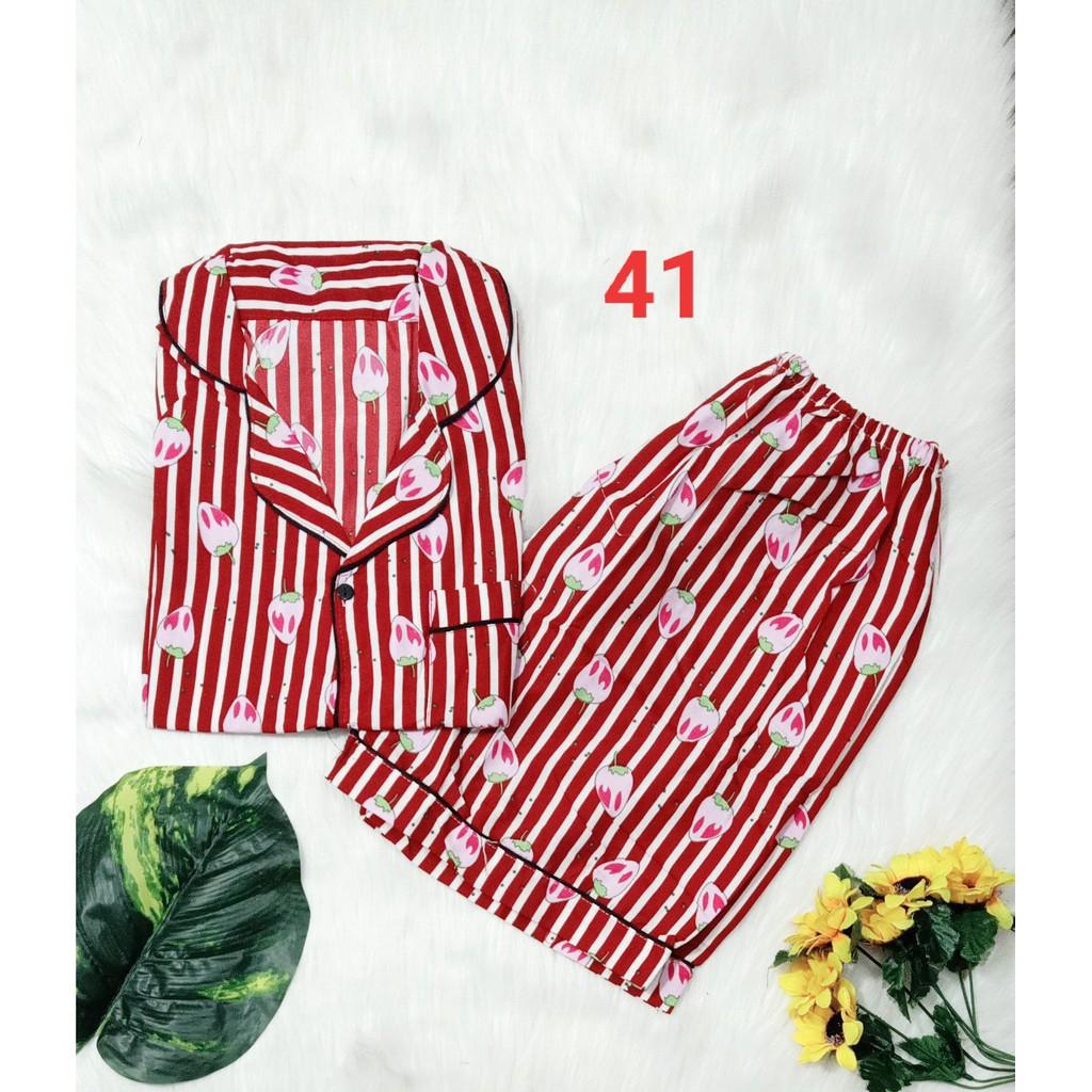 Bộ Pijama kate thái loại 1, ảnh thật