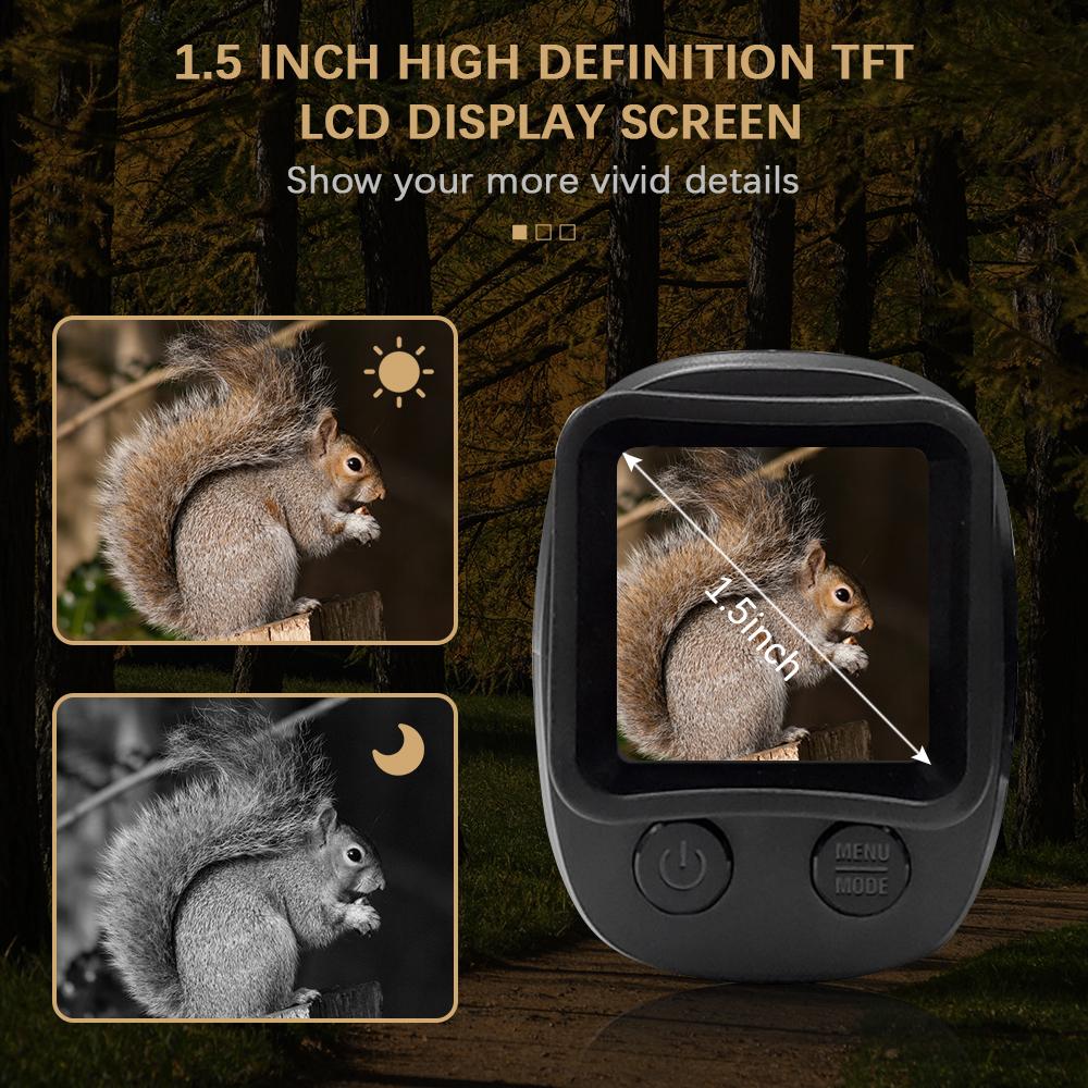 Monocular IR Infrared Digital Monoculars 1.5 Inch TFT Screen High Definition Video Photo 4X Digital Zoom