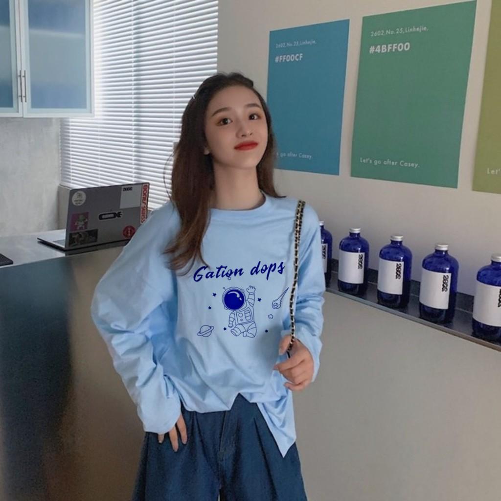 Áo Thun Tay Dài Unisex GATION DOPS Thu Đông