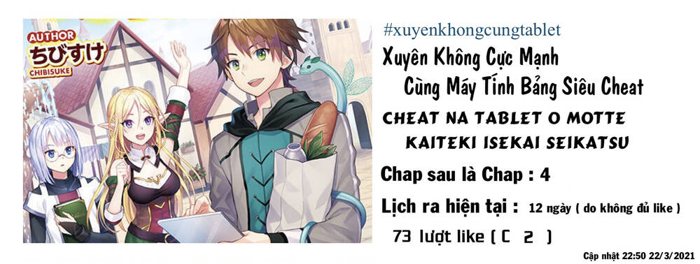 xuyên không cực mạnh cùng máy tính bảng siêu cheat chapter 3 2