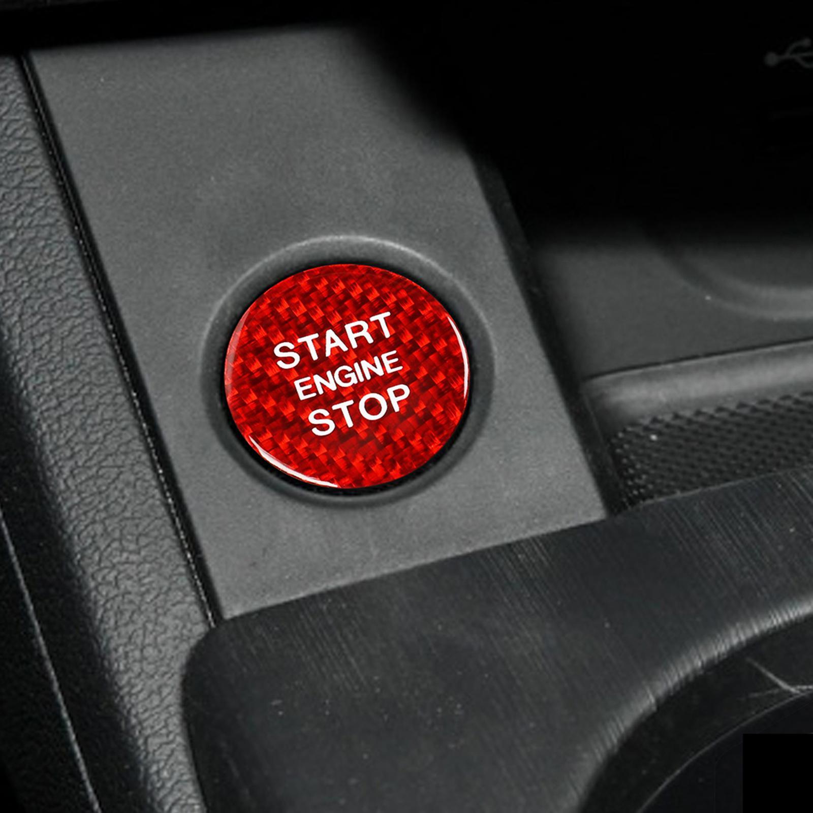 Engine Start Stop Button Trim Cover Sticker Fits for A3 A4 A5 A6 Q5 Q7
